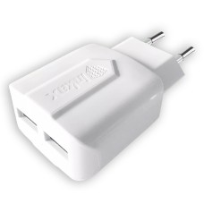 Inkax CD-21 адаптер живлення + Lightning-кабель 2.1A 2USB (Білий)